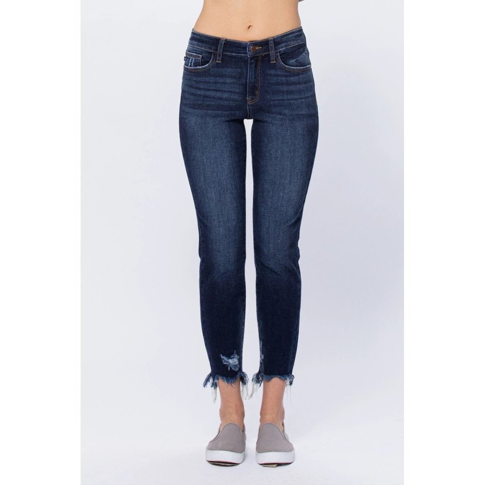 Judy Blue Mid-Rise Destroyed Slim Fit Jean